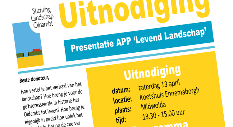 uitnodiging presentatie app